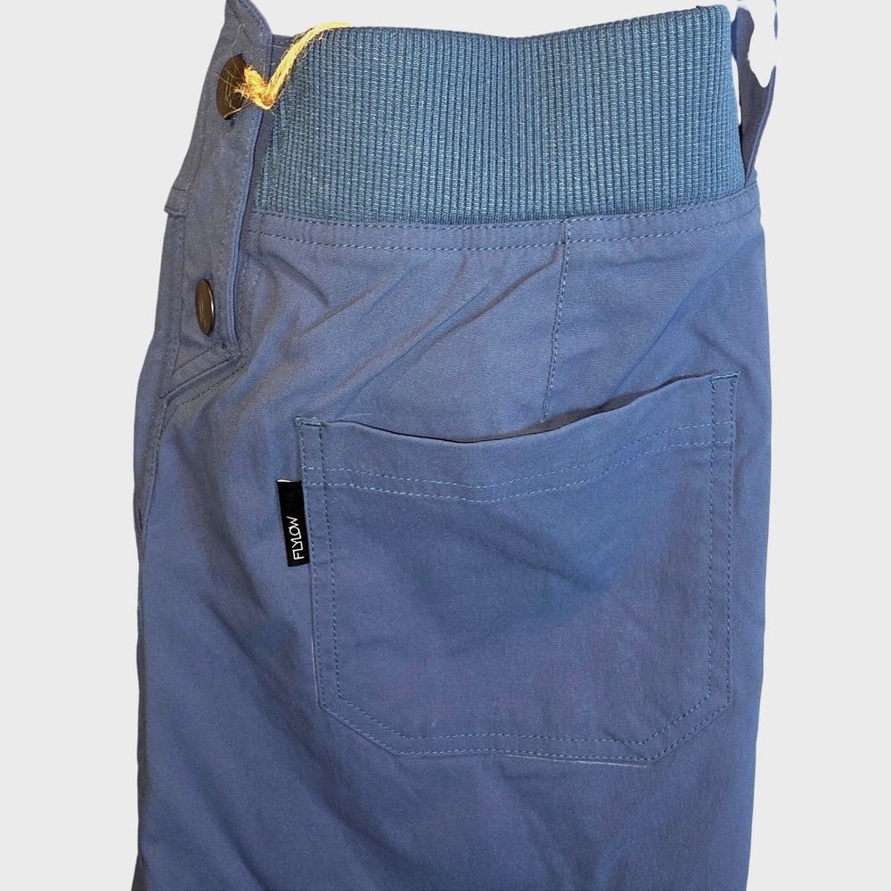 Flylow Life Jumper Shortalls Overall Shorts Womens Large BlueUPF50 Outdoor $100 - Picture 5 of 14